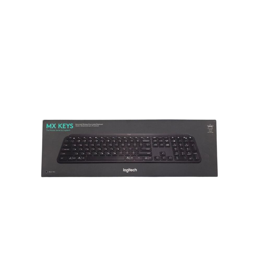 Logitech MX Keys Advanced Wireless Illuminated Keyboard Black With Dongle - Picture 3 of 10